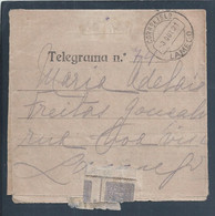 Telegrama De S. Bento, Porto Com Obliteração De Lamego De 1921. Telegram From S. Bento, Porto With Obliteration Lamego. - Cartas & Documentos