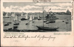 ! Ansichtskarte Helsingfors, Helsinki, Finnland, Finland, Yachtclub, Ships, Schiffe, 1900, Segelschiffe, Hafen, Harbour - Finlande