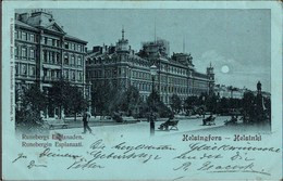 ! Alte Ansichtskarte Finnland Helsinki, Mondscheinkarte, Finland, 1900 - Finland