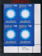 ARGENTINE 2016 GJ 4123 200 ANS D'INDÉPENDANCE EN TABLE MENTHE - Unused Stamps