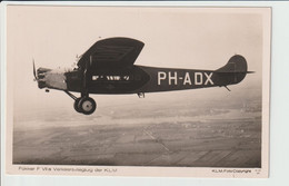 Vintage Rppc KLM K.L.M. Fokker F-7A Aircraft Registration H-NADX - 1919-1938: Entre Guerres