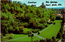 Arkansas Hot Springs Greetings Showing Hot Springs Mountain - Hot Springs