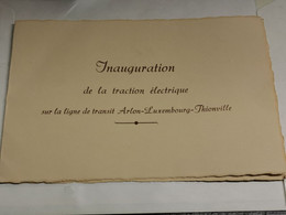 Inauguration De La Traction électrique, Arlon Luxembourg Thionville 1956 - Covers & Documents