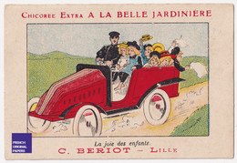 Anticipation Chromo Bériot Lille Joie Des Enfants Auto Automobile Voiture Course Sport Torpédo Car Motorcar A63-41 - Thé & Café