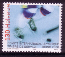 SCHWEIZ INTERNATIONALES OLYMPISCHES KOMITEE (IOC) MI-NR. 5 POSTFRISCH(MINT) OLYMPIADE 2006 TURIN EISHOCKEY - Winter 2006: Torino