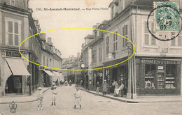 SAINT-AMAND-MONTROND - Rue Porte-Mutin - Carte Animée Et Circulé En 1907 - Saint-Amand-Montrond