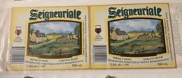 ÉTIQUETTES DE BIÈRE DU QUÉBEC - LA BRASSERIE SEIGNEURIALE , BOUCHERVILLE - BLONDE - - Affiches