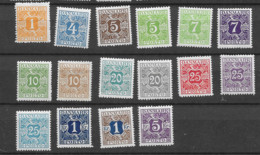 1921 MH Danmark Porto Mi 9-19, 20-24 - Impuestos