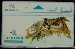 BELGIUM 1999 PHONECARDS OWLS USED VF!! - Uilen
