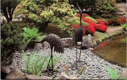 Oregona Portland The Japanes Garden With Tsuru Cranes Symbolizing Longevity - Portland