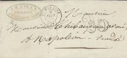 1852- Lettre De Ste HERMINE ( Vendée ) Cad T15 Taxe Dt 25 Pour Napoléon-Vendée - Non Classés