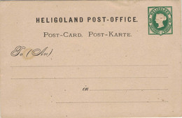 Ganzsache Ungebraucht - Heligoland Helgoland - Reliefdruck - 3 Farthings - 5 Pfennig - Heligoland (1867-1890)