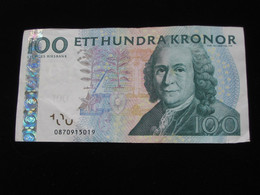 100 Ett Hundra Kronor 2008 - Suède - Sveriges Riksbank   ****EN ACHAT IMMEDIAT **** - Svezia