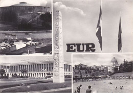 ROMA EUR - 4 VEDUTE - OBELISCO - PISCINA - 1968 - Expositions