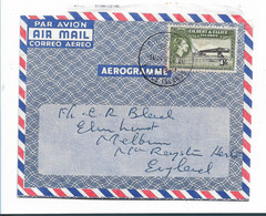BRO643 / Brit. Gilbert- U. Elice / Phosphat Verladung 1957 Auf Aerograamme - Gilbert & Ellice Islands (...-1979)
