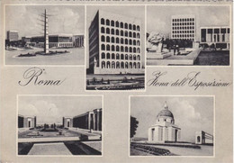 ROMA EUR - 5 VEDUTE - ZONA DELL'ESPOSIZIONE - 1958 - Expositions