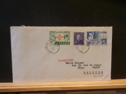 96/908 LETTRE CANADA  POUR LA BELG.1956 - Briefe U. Dokumente