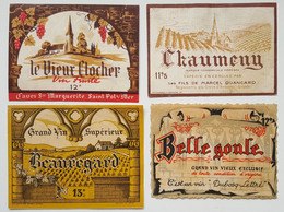 Lot De 20 Etiquettes Anciennes De Vin **voir 4 Scans**Thème Tours Clochers Abbaye Chateau-St-Pol-s-Mer -Vaucouleurs/ET12 - Collections, Lots & Séries