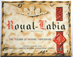 Pelure D'OIGNON Supérieur - ROYAL LABIA - Maison Labarthe Frontignan (Hérault) - étiquette De Vin Ancienne (Hénaff /E208 - Collections & Sets