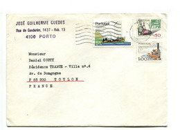 PORTUGAL  - Affr. Sur Lettre Pour La France - Postmark Collection