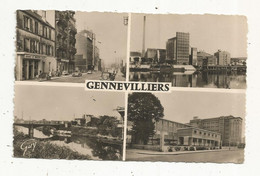 Cp , 92 ,GENNEVILLIERS ,multivues ,écrite ,ed. Guy - Gennevilliers