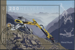 Suisse - 2021 - Menzi Muck - Block - Ersttag Stempel ET - Usati