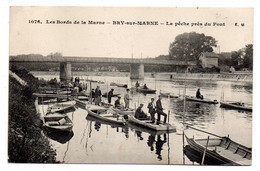 BRY SUR MARNE -- La Pêche Près Du Pont ( Très Animée )......  ........à  Saisir - Bry Sur Marne