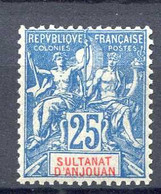 ANJOUAN -- N° 16 * NEUF Ch. Cote 40 € - Unused Stamps