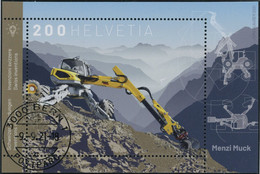 Suisse - 2021 - Menzi Muck - Block - Ersttag Stempel ET - Used Stamps