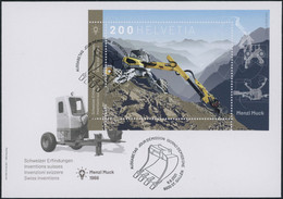 Suisse - 2021 - Menzi Muck - Block - Ersttagsbrief FDC ET - Covers & Documents