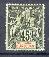 ANJOUAN -- N° 18 * NEUF Ch. Cote 180 € - Unused Stamps