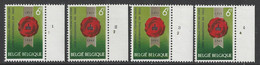 Belgique - 1963 - COB 1254 ** (MNH) - Numéros De Planche 1 à 4 - 1961-1970