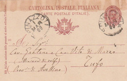 A87. Spinazzola. 1900. Annullo Grande Cerchio SPINAZZOLA Su Cartolina Postale - Marcophilia