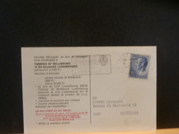 96/992 CP LUX POUR LA BELG. 1970 - Covers & Documents