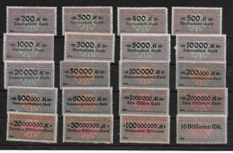 Deutsches Reich Lot Revenue Stamps Stempelmarken Fiscal Wechselsteuer - Unclassified