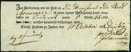 SCHLESWIG-HOLSTEIN 1830, Postschein Mit Ortsdruck Itzehoe, Pracht - Schleswig-Holstein