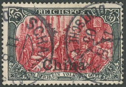 DP CHINA 27II O, 1904, 5 M. Reichspost, Type II, Kleiner Nadelstich, Pracht, Gepr. U.a. Bothe, Mi. 400.- - China (offices)