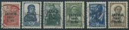 LETTLAND 1-6 O, 1941, Freimarken, Prachtsatz, Mi. 120.- - Occupation 1938-45