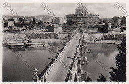 CARTOLINA  ROMA,LAZIO,PONTE S.ANGELO E MOLE ADRIANA,MEMORIA,CULTURA,STORIA,RELIGIONE,BELLA ITALIA,NON VIAGGIATA - Brücken