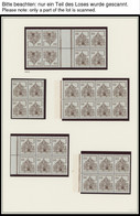 ENGROS 242-49 VB **, 1964/5, Bauwerke In Viererblocks, Dazu Diverse 10 Pf.-Marken In Einheiten Mit Kehrdruckpaaren, Kehr - Other & Unclassified