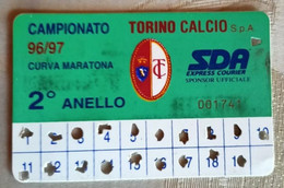 1996/97 Campionato - Torino Calcio - Abbonamento Ingresso / Ticket - N. 001741 - Match Tickets