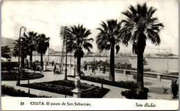 22881 - Spanien - Ceuta , El Paseo De San Sebastian - Gelaufen 1954 - Ceuta