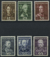 ÖSTERREICH 617-22 **, 1935, Heerführer, Prachtsatz, Mi. 175.- - Other & Unclassified