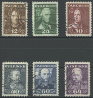 ÖSTERREICH 1918-1938 617-22 O, 1935, Heerführer, Prachtsatz, Mi. 70.- - Other & Unclassified