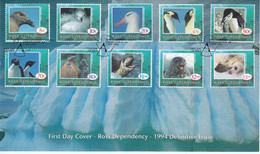 Ross Dependency 1994 Definitive Issue / Wildlife 10v FDC (ROF165) - FDC