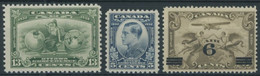 KANADA 160/1,169 **, 1932, 5 Und 13 C. Wirtschaftskonferenz Und Flugpost, 3 Postfrische Prachtwerte - Other & Unclassified