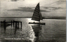 23217 - Burgenland - Neusiedlersee , Abendstimmung , Segelboot - Gelaufen 1958 - Neusiedlerseeorte