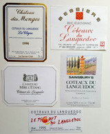 Lot De 30 Etiquettes De Vin - COTEAUX-du-LANGUEDOC  -  ** Voir 6 Scans **  /ES17 - Languedoc-Roussillon