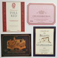 Lot De 8 Etiquettes De Vin - COTES Du ROUSSILLON VILLAGES -  ** Voir 2 Scans **   /ES11 - Languedoc-Roussillon