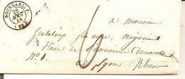 Bourganeuf (Creuse). Cachet à Date Type 15 - 1801-1848: Precursores XIX